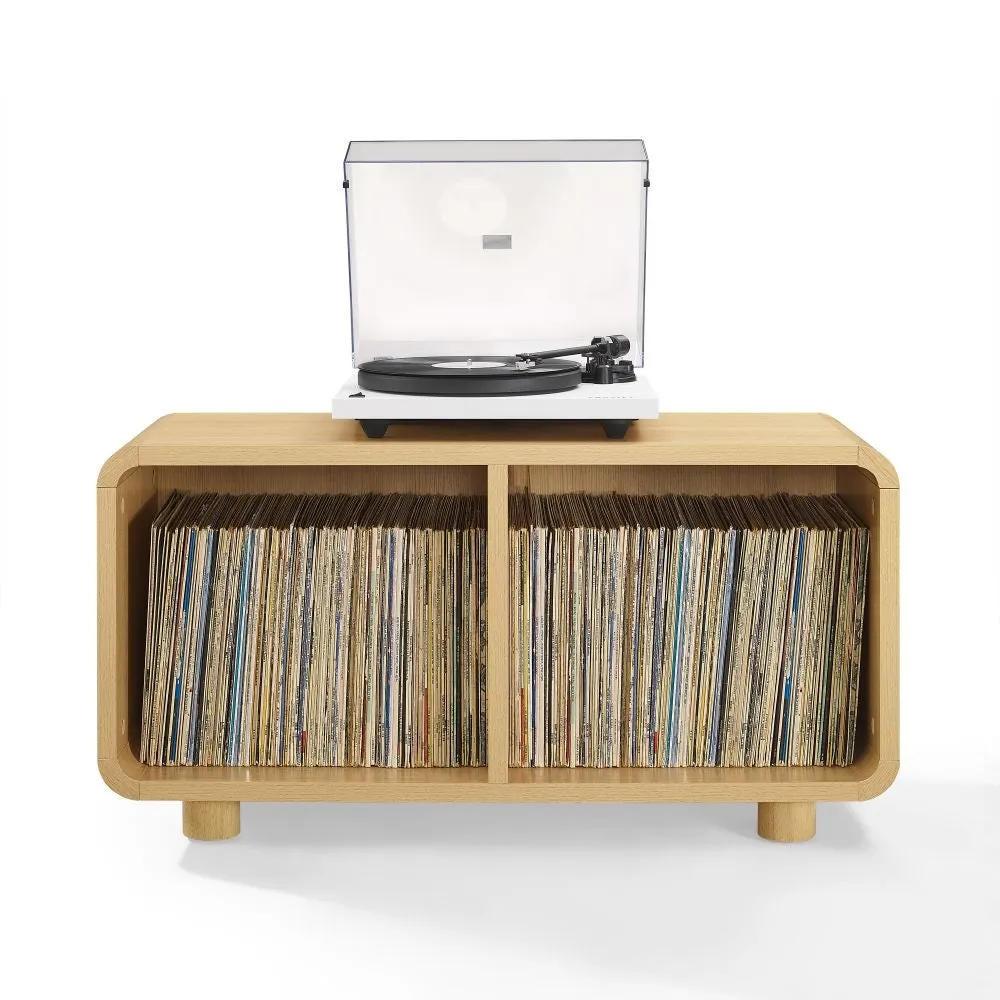 Crosley Zoe Medium skivspelarbänk ask vinylförvaring
