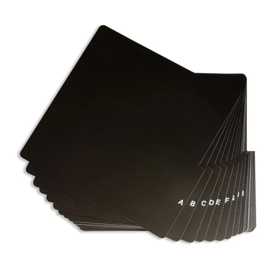 Crosley A-Z skivavdelare vinyl svart 26-pack register