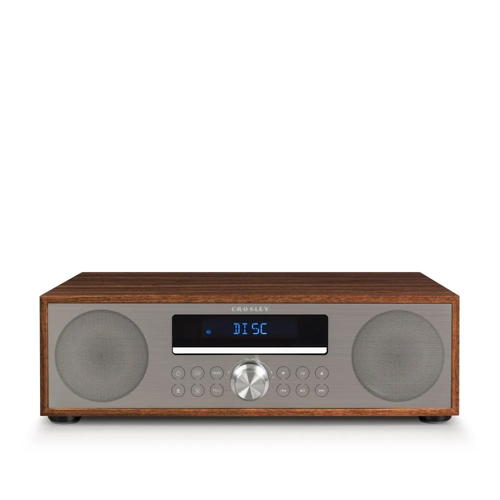 Crosley Fleetwood cd-spelare radio valnöt bluetooth