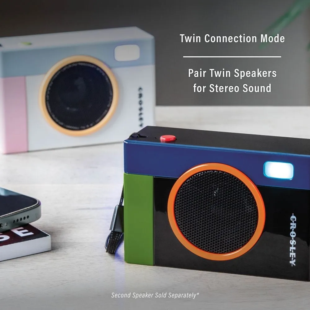 Crosley Flashback bluetooth-högtalare svart portabel