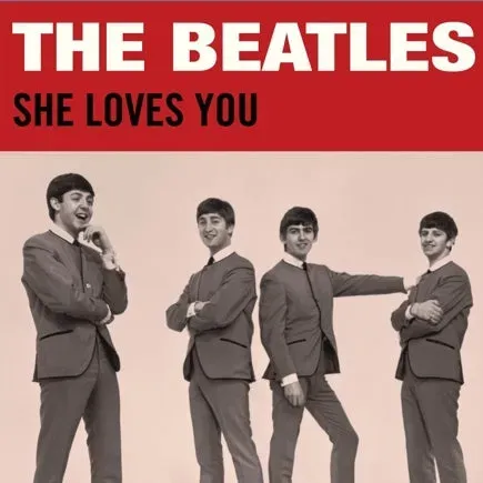Crosley RSD3 She Loves You 3-tums vinylsingel med poster