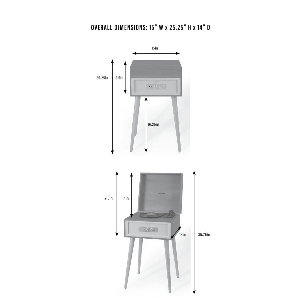 Crosley Rohe skivspelare remdrift natural