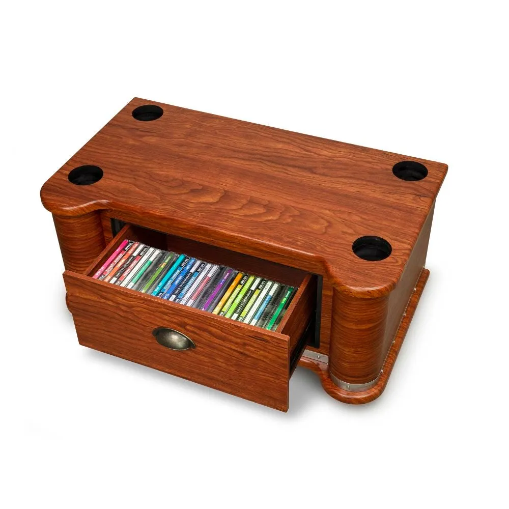 Crosley jukeboxstativ valnöt full-size trä