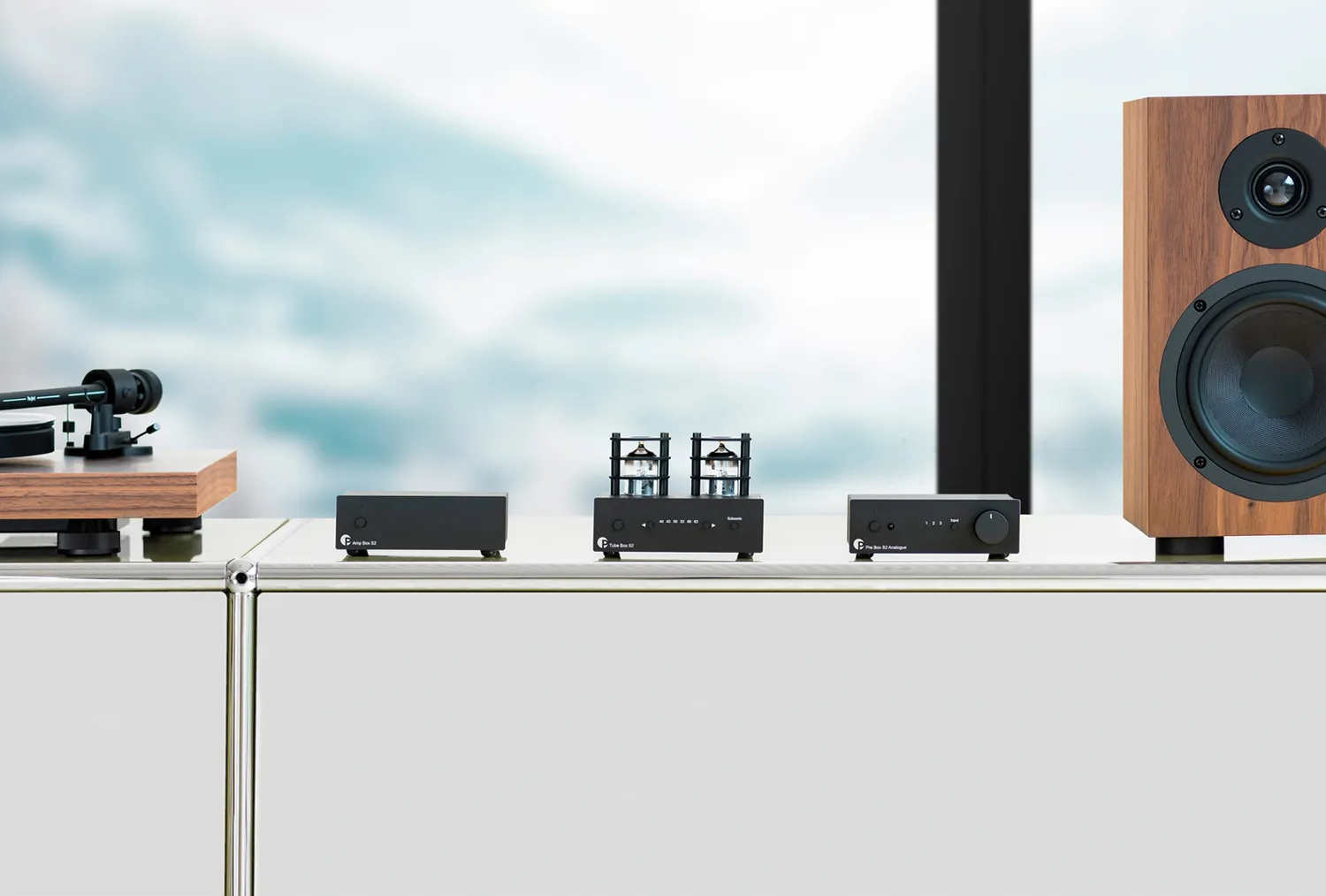 Pro-Ject Tube Box S2 rör RIAA-steg MM/MC svart