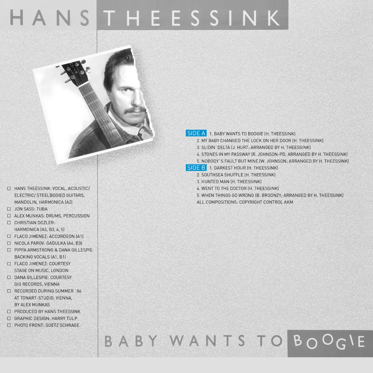 Revox Hans Theessink Baby Wants To Boogie masterband