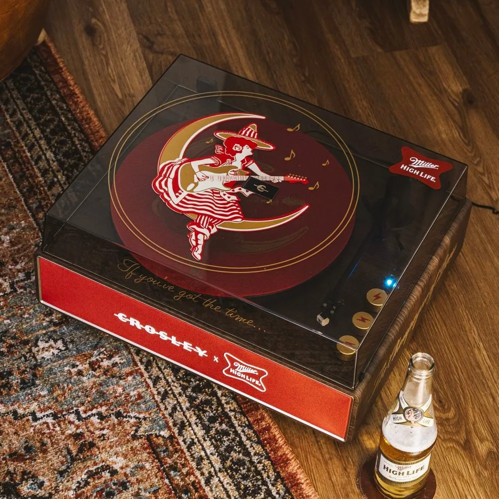 Crosley Miller Stave skivspelare valnöt RIAA
