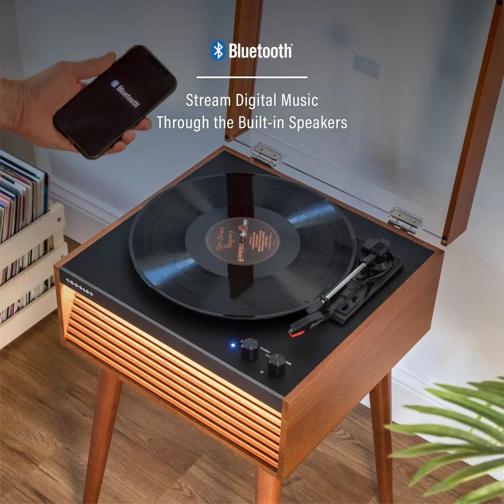 Crosley Dean skivspelare Natural med högtalare retro