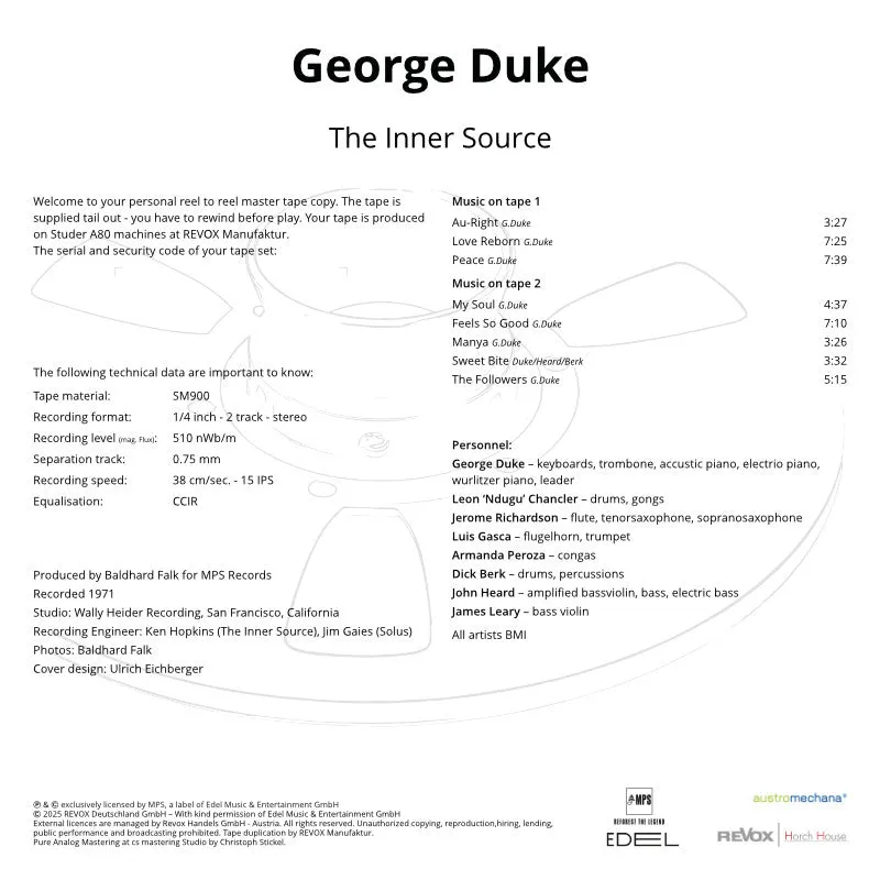 Revox Inner Source masterband George Duke