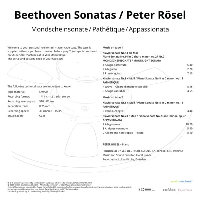 Revox Peter Rösel Beethoven Sonatas masterband
