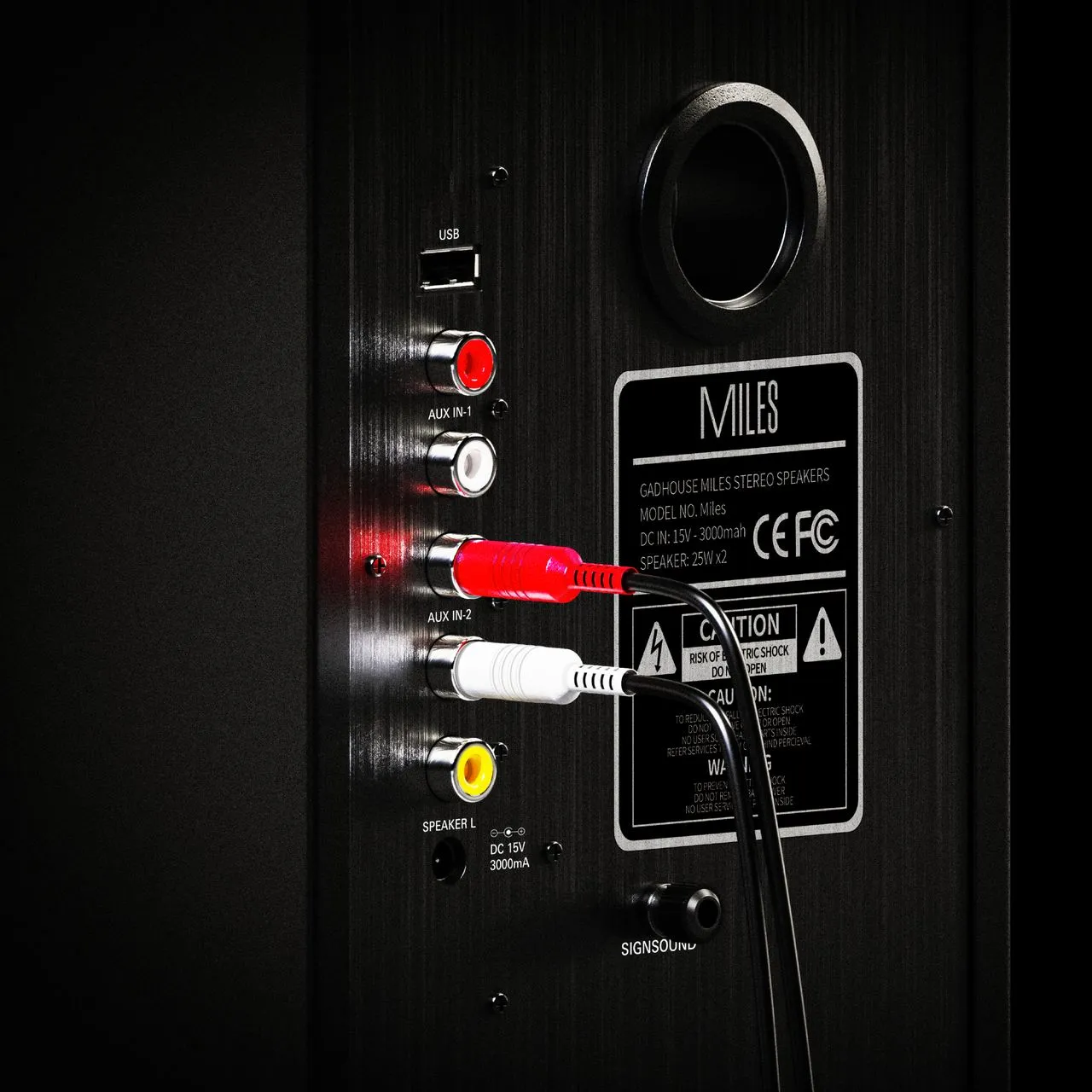 Gadhouse Miles bokhyllehögtalare Bluetooth stereo