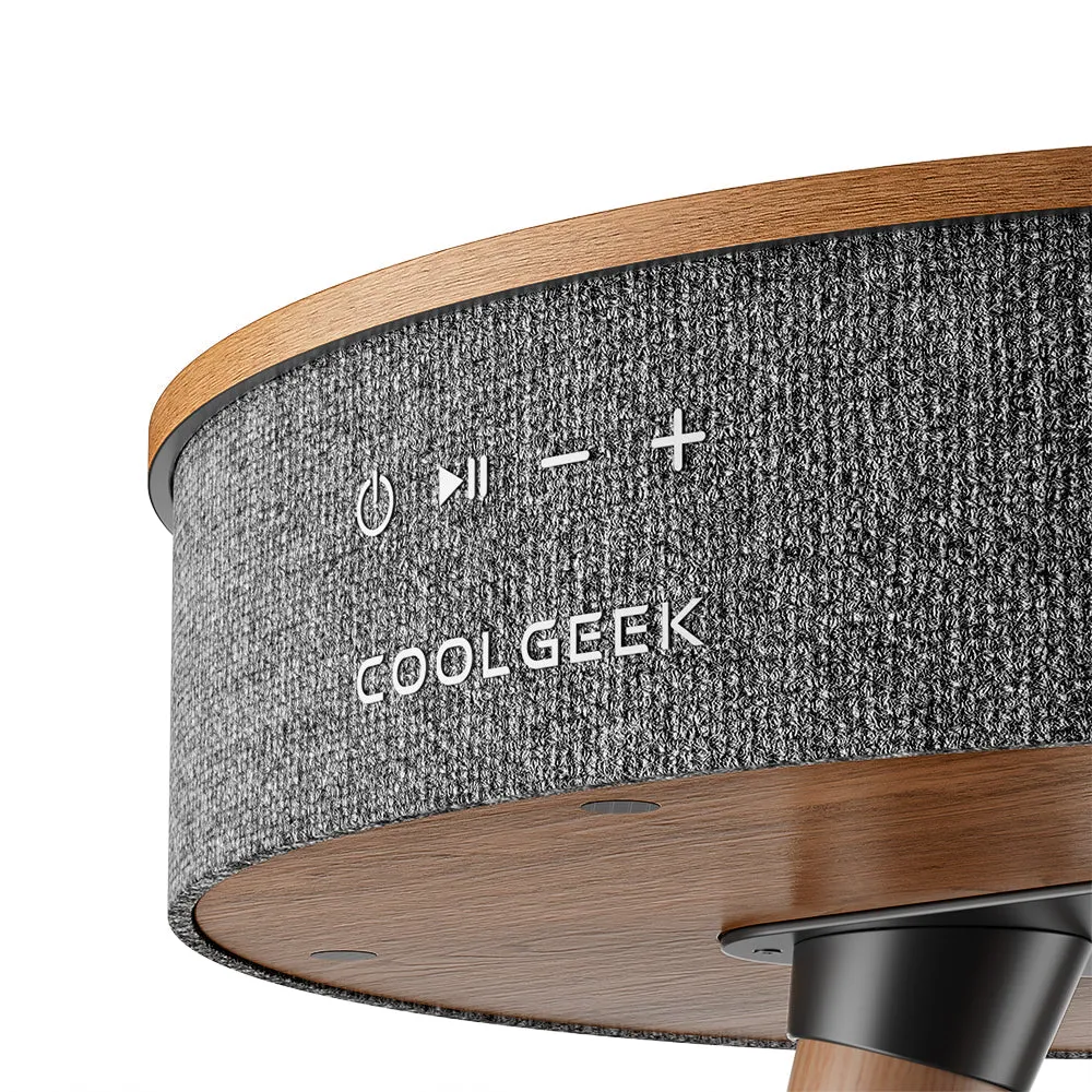 CoolGeek R1 högtalarbord Bluetooth sidobord laddning