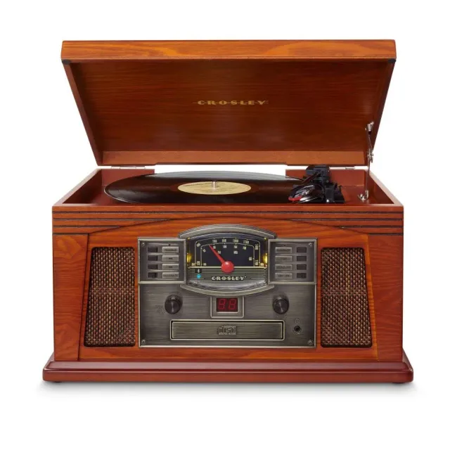 Crosley Lancaster 8-i-1 skivspelare paprika CD Bluetooth