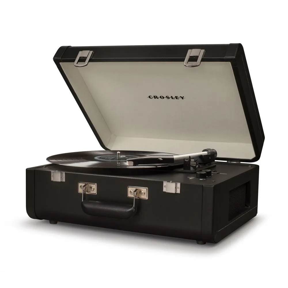 Crosley Portfolio reseskivspelare svart bluetooth