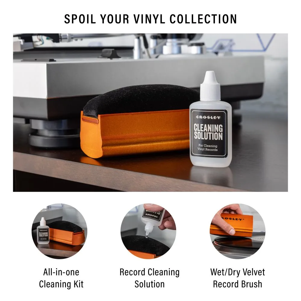 Crosley rengöringskit skivspelare vinylborste