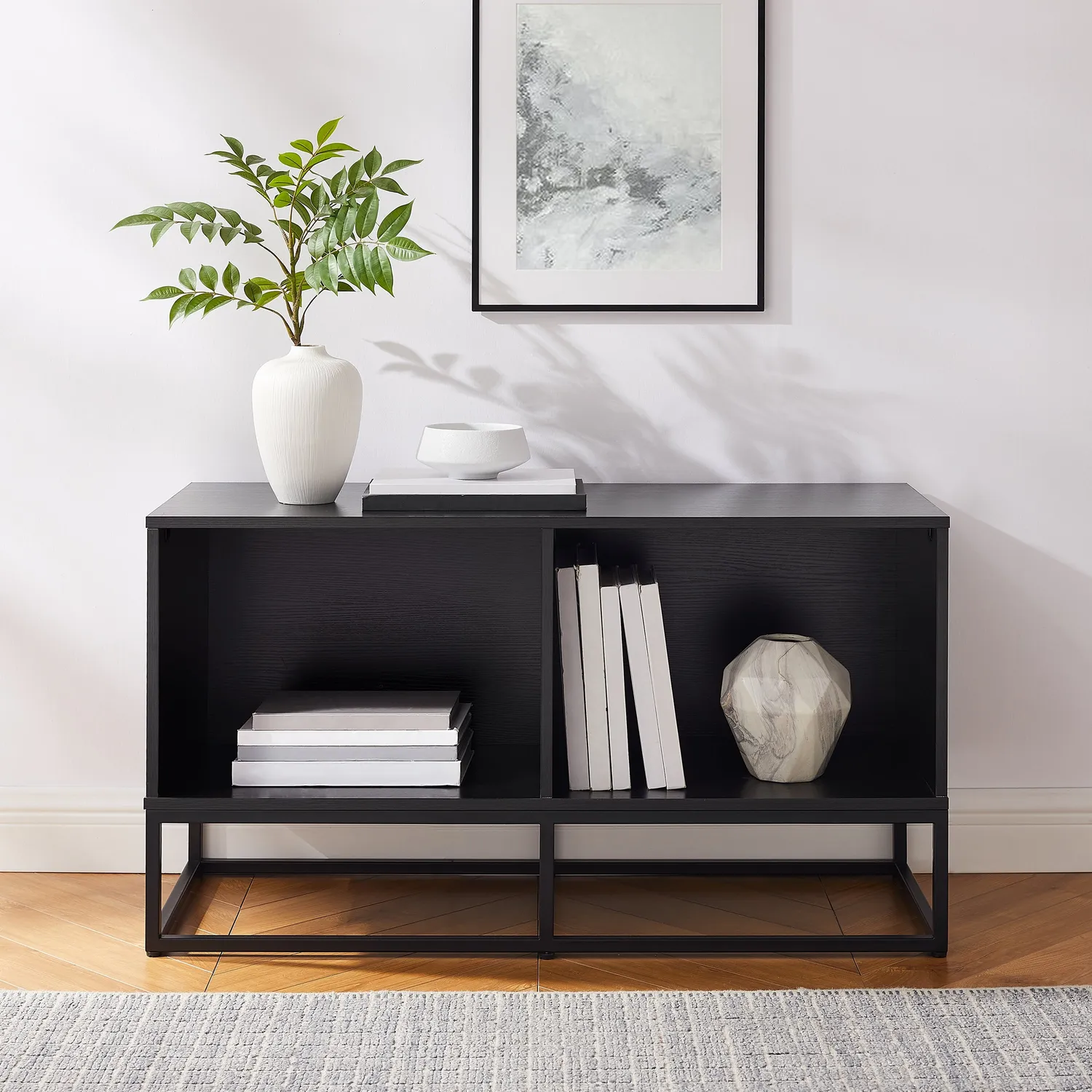 Crosley Enzo skivspelarbänk svart med vinylförvaring