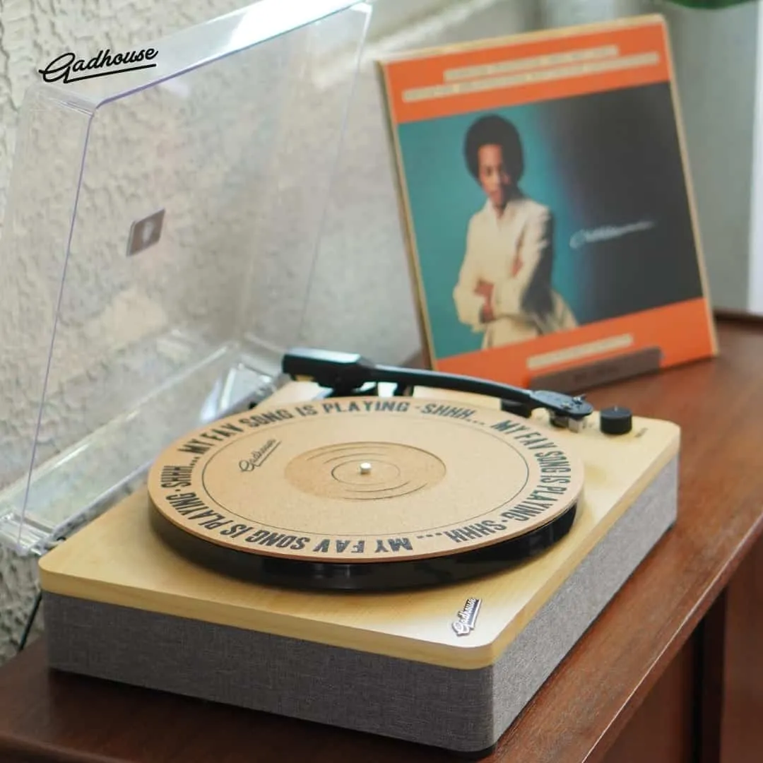 Gadhouse slipmat i kork för skivspelare