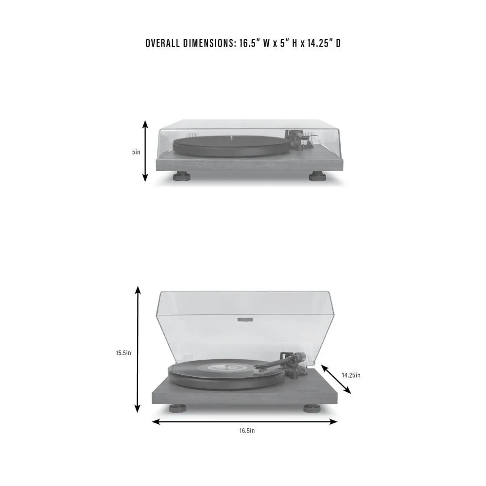 Crosley C6 skivspelare vit remdrift bluetooth
