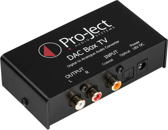 Pro-Ject DAC Box TV DAC DA-omvandlare svart