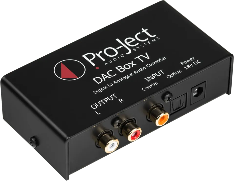 Pro-Ject DAC Box TV DAC optisk för tv-ljud