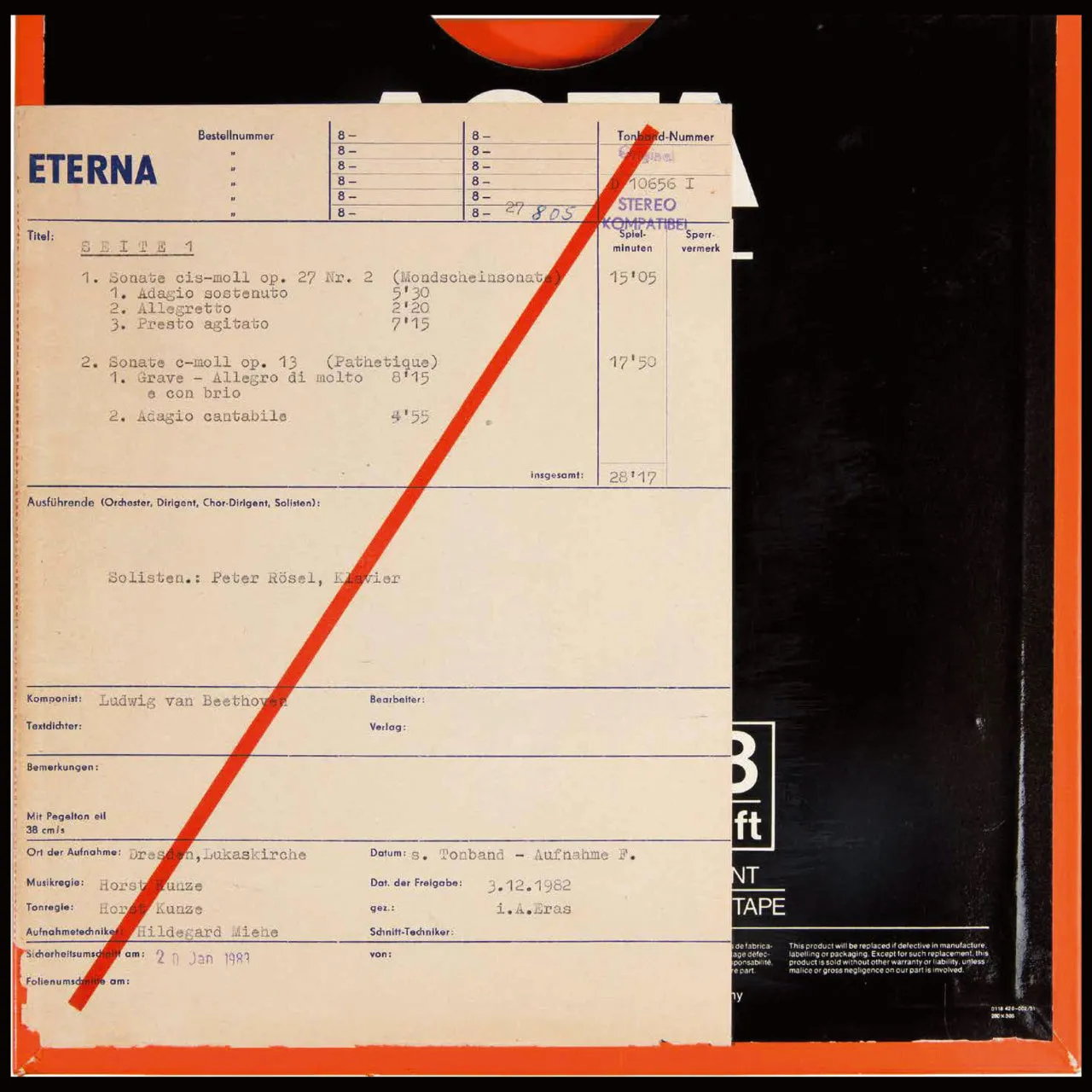 Revox Peter Rösel Beethoven Sonatas masterband