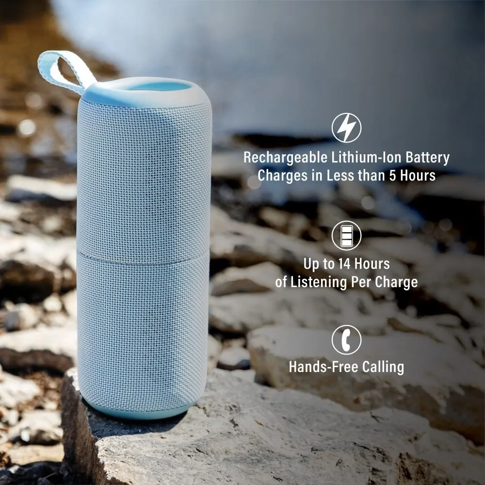 Crosley Duo portabel bluetooth-högtalare Glacier