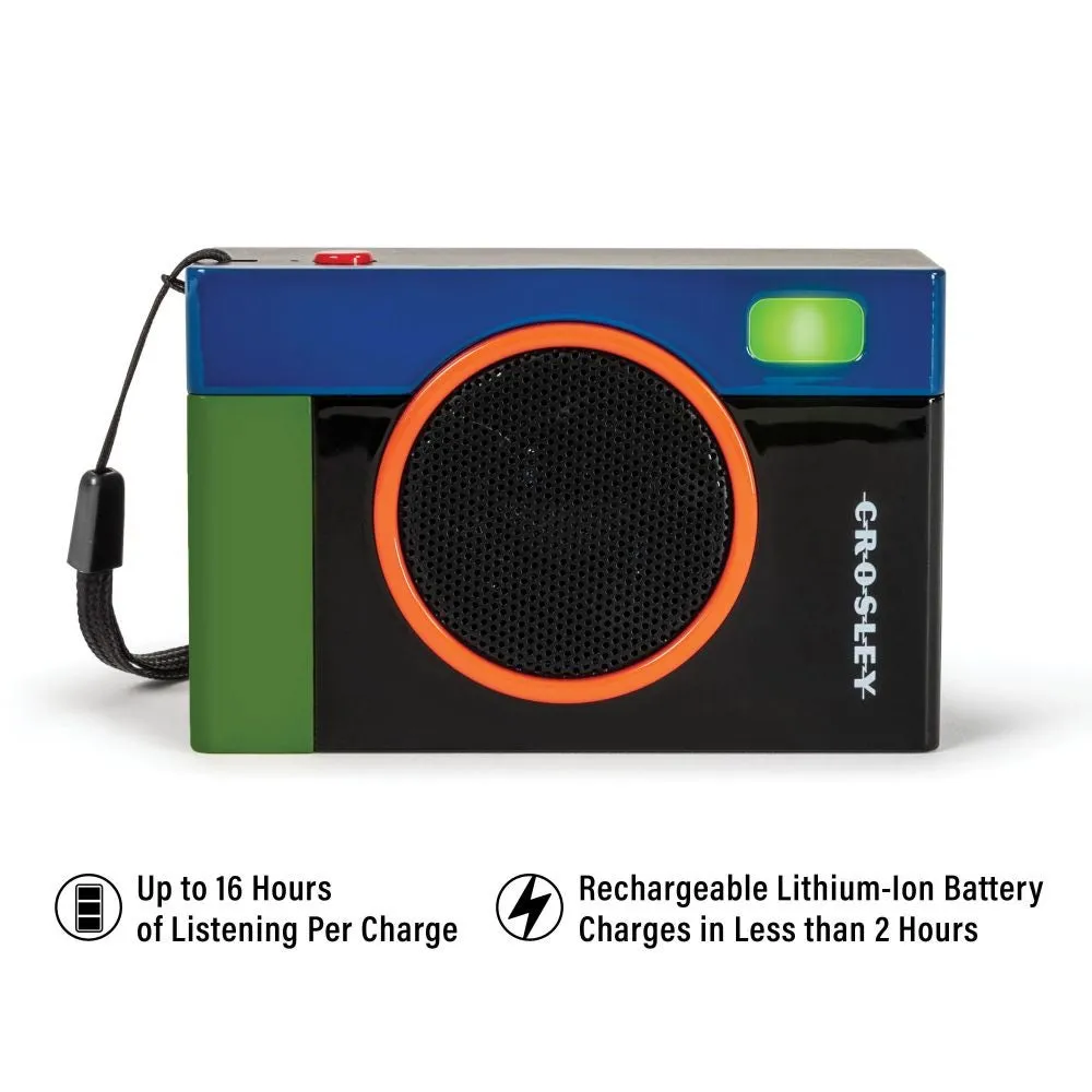 Crosley Flashback bluetooth-högtalare svart portabel