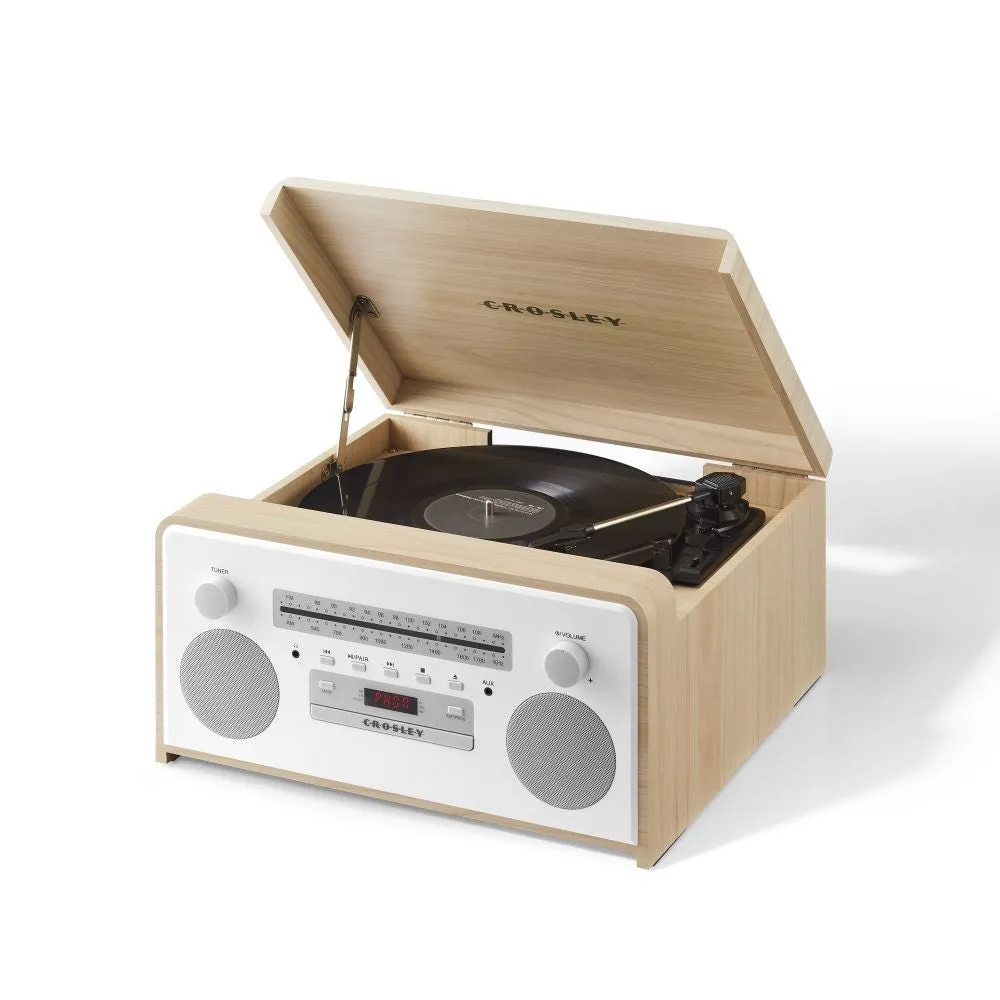 Crosley Carter 7-i-1 skivspelare Natural med radio