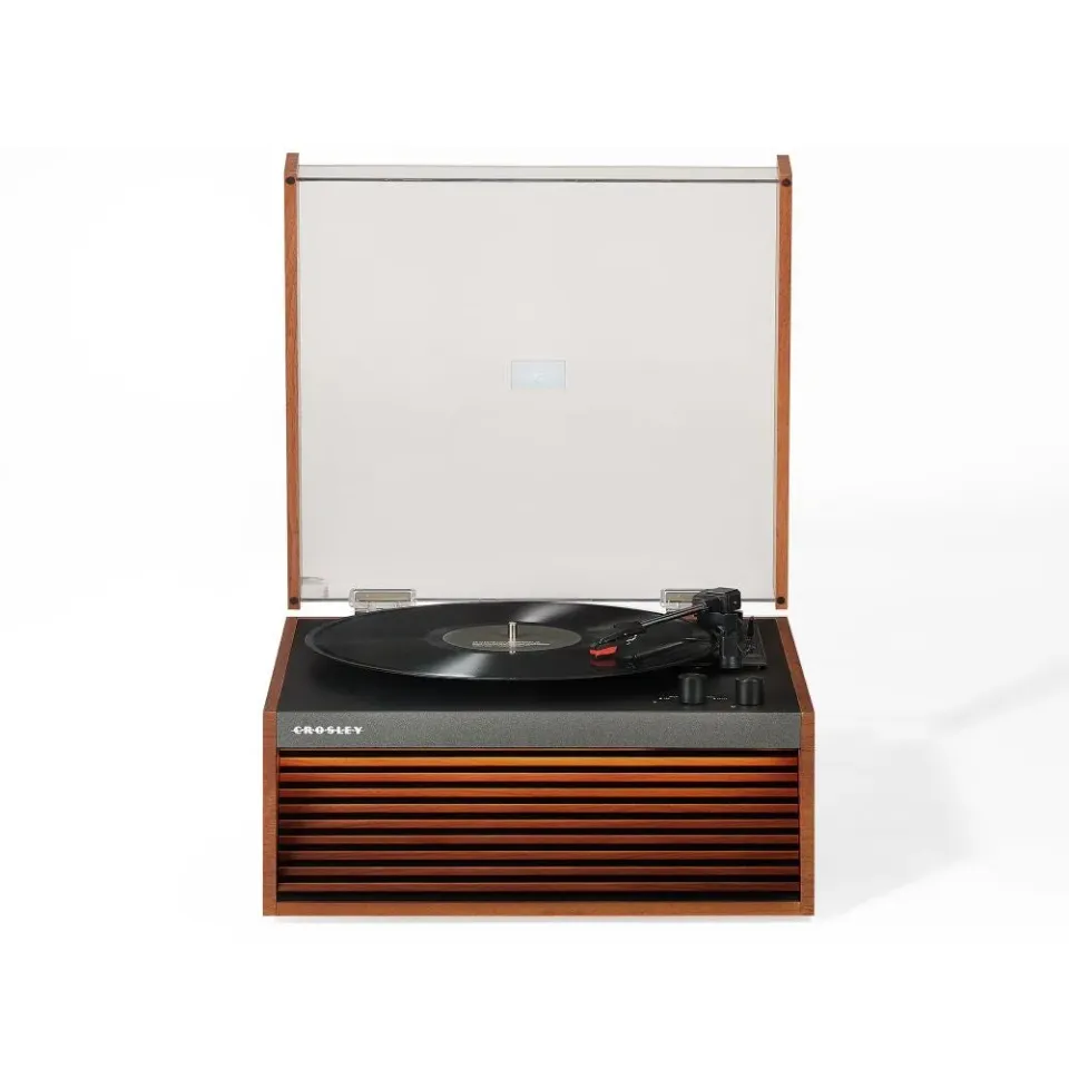Crosley Dean skivspelare natural trä RIAA