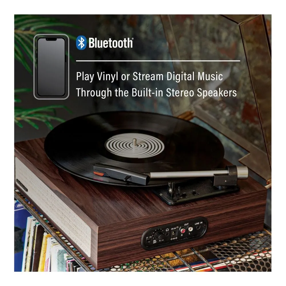 Crosley Scout skivspelare bluetooth valnöt remdrift