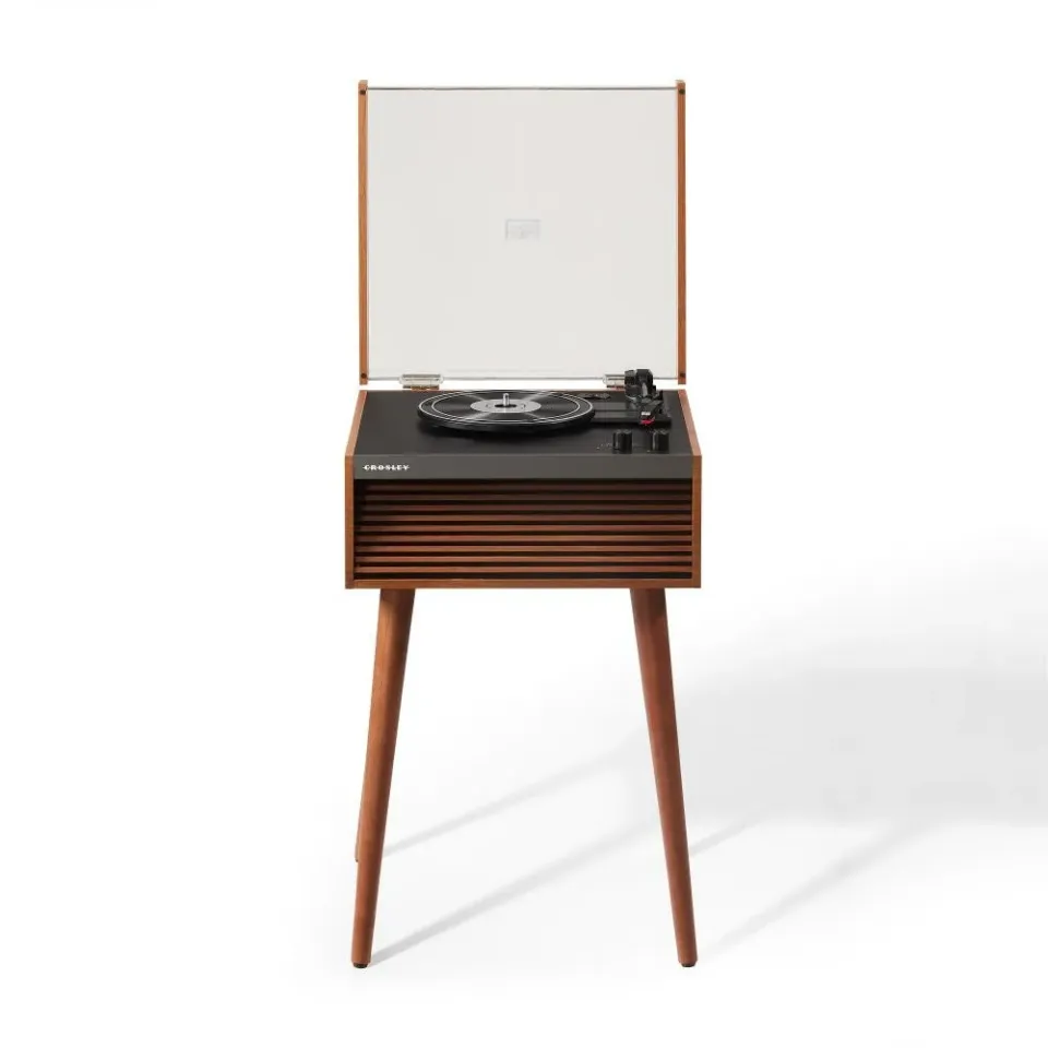 Crosley Dean skivspelare Natural med högtalare retro