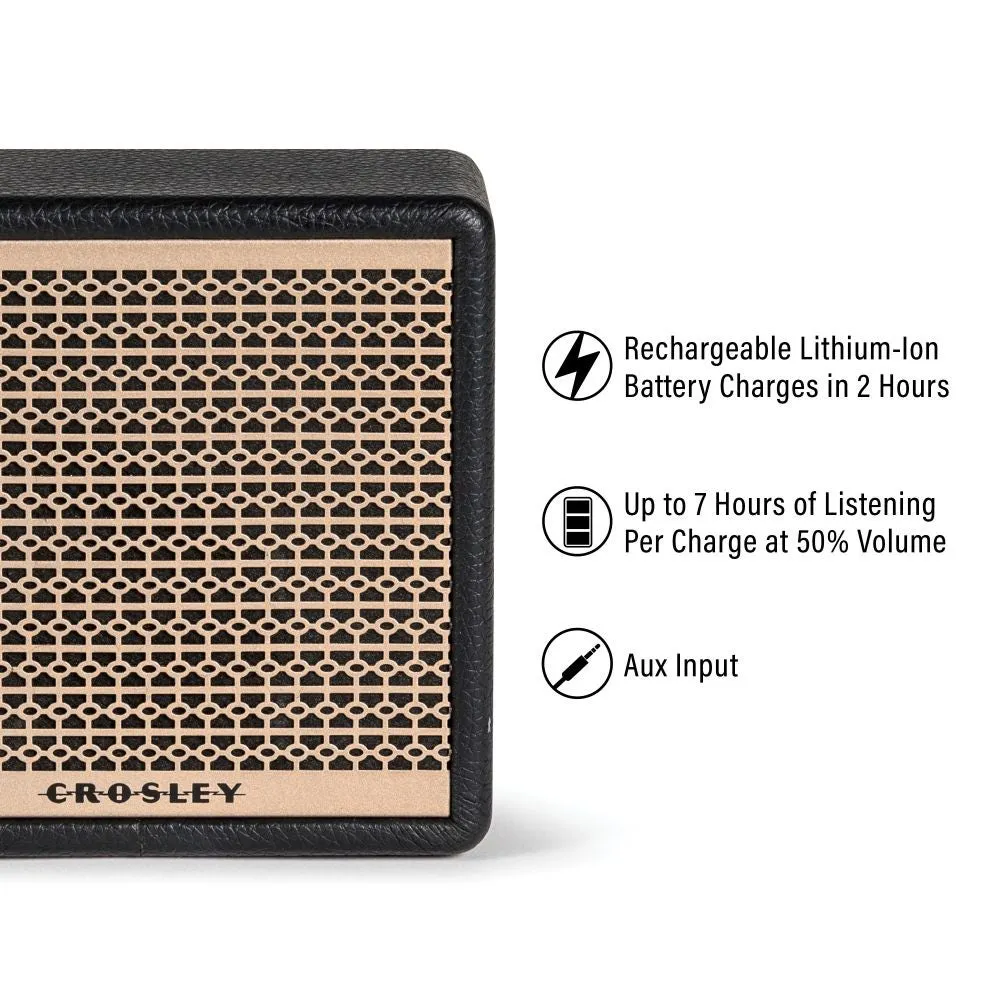 Crosley Montero Mini bluetooth-högtalare Svart portabel