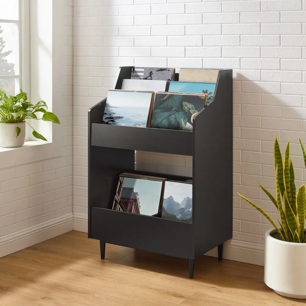 Crosley Liam vinylställ skivförvaring trä hylla