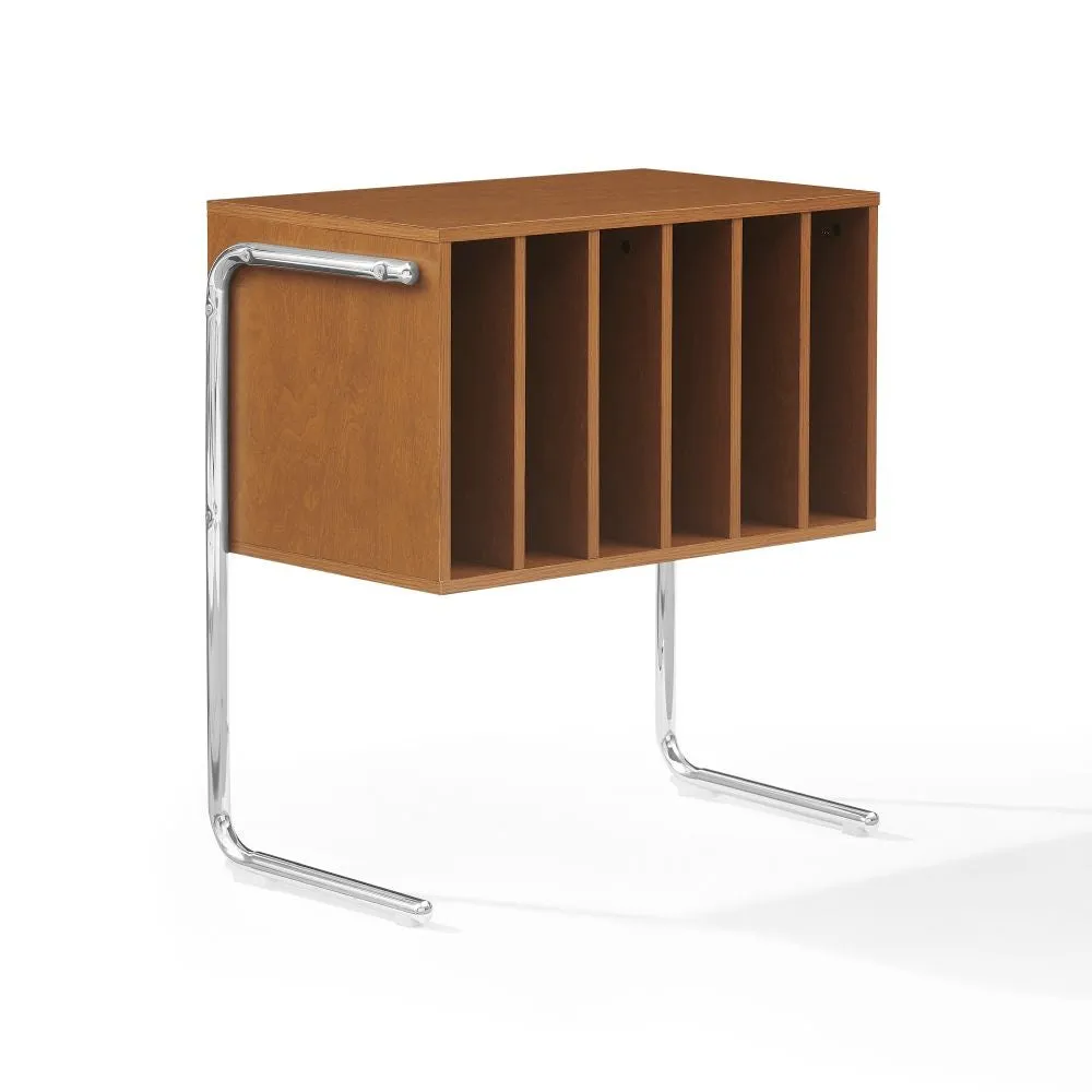 Crosley Lily skivspelarställ valnöt vinylförvaring