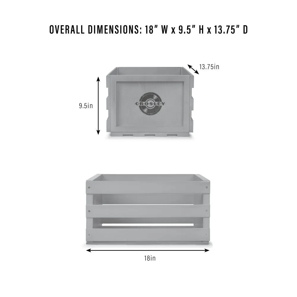 Crosley träback för LP 3-pack Natural skivförvaring