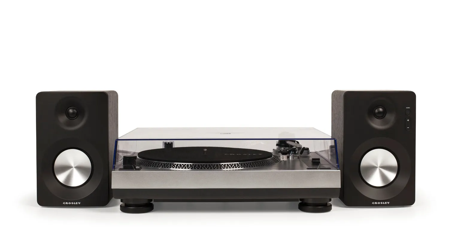Crosley K100A skivspelare med S100 Silver bluetooth