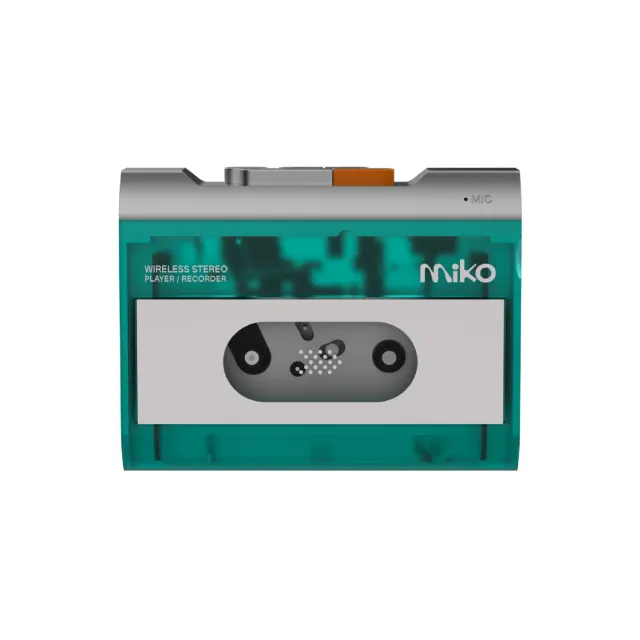 Gadhouse Miko kassettspelare transparent Bluetooth 5.3
