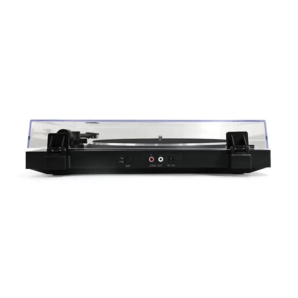 CoolGeek TS-01 skivspelare svart helautomatisk