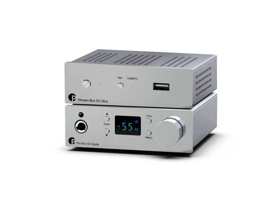 Pro-Ject S2 Chrome Set DAC streamer MQA DSD512