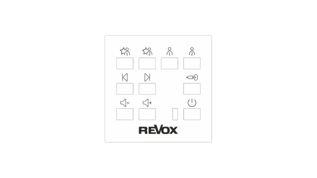 Revox C18 Multiuser väggkontroll frontplatta vit