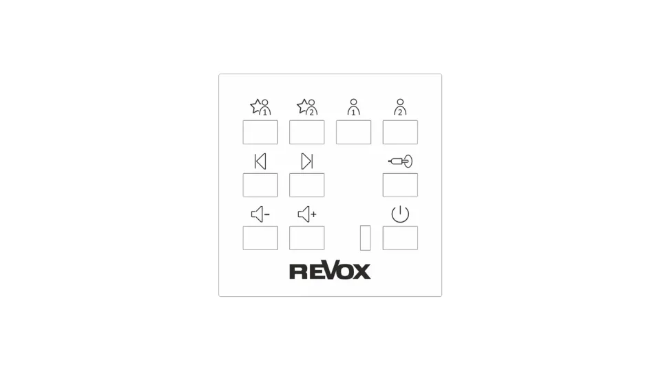 Revox C18 Multiuser väggkontroll frontplatta vit