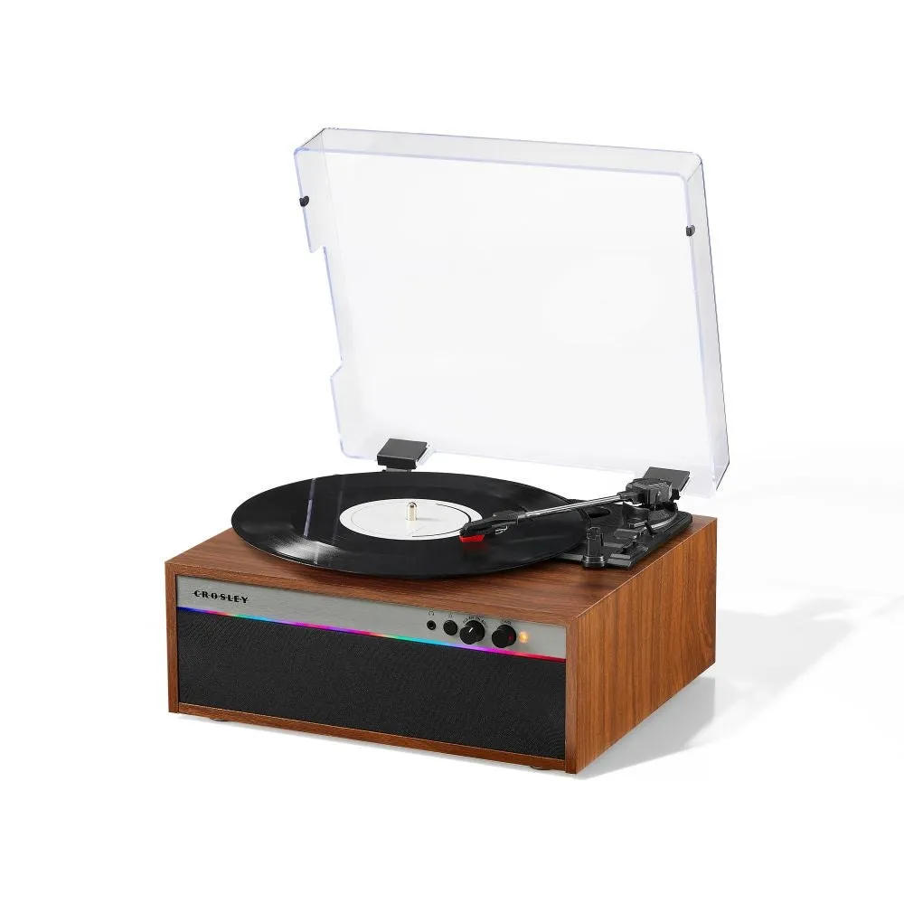 Crosley Strobe skivspelare valnöt remdrift