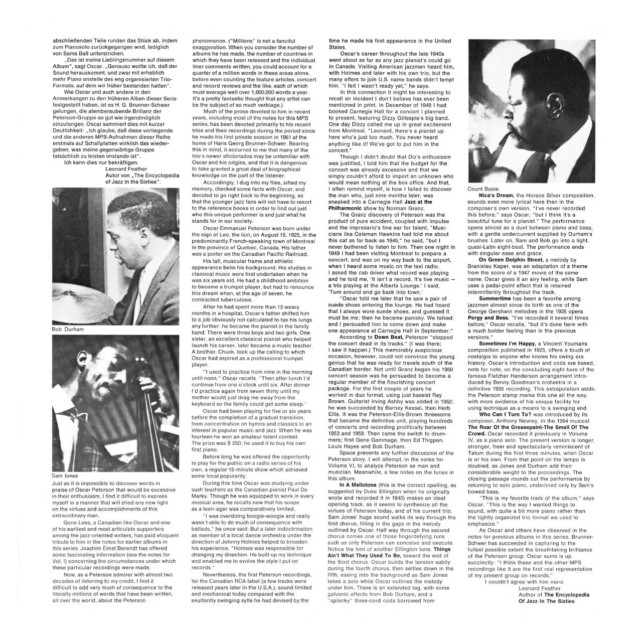 Revox Mellow Mood Oscar Peterson masterband standard