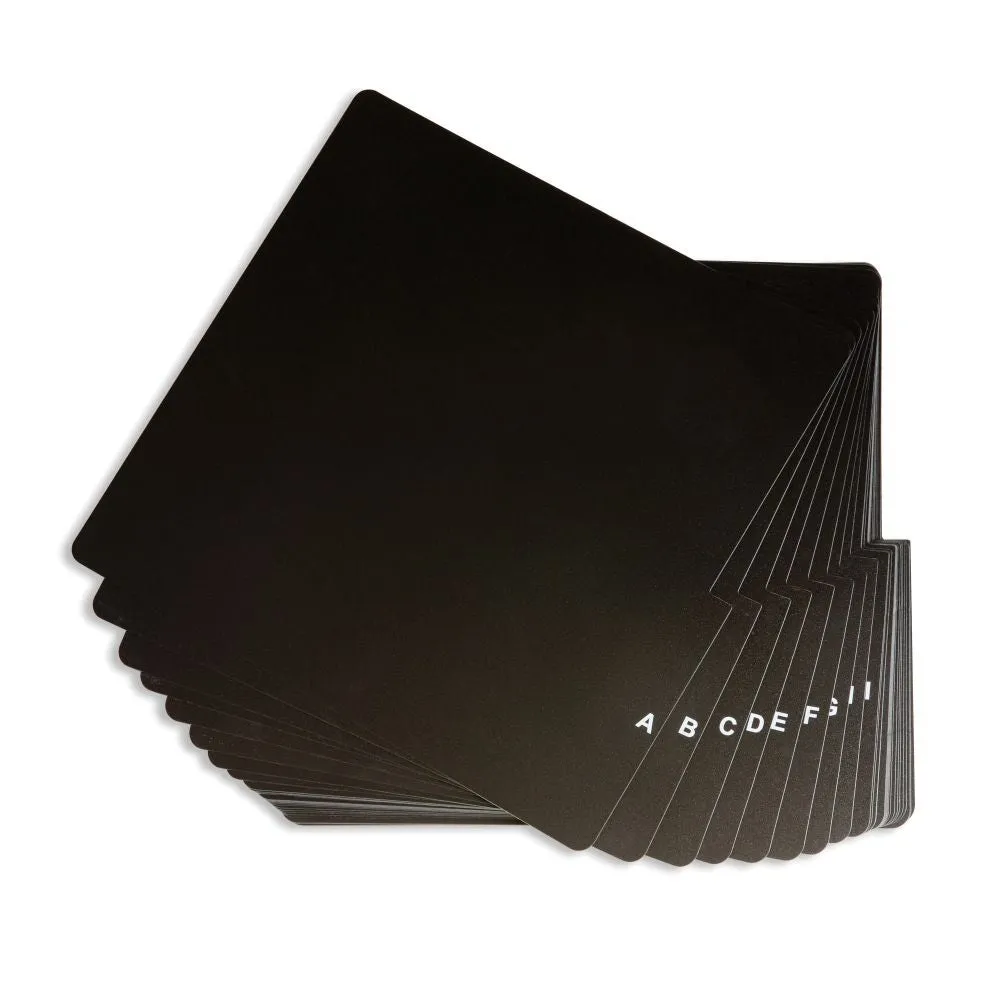 Crosley A-Z skivavdelare vinyl svart 26-pack register