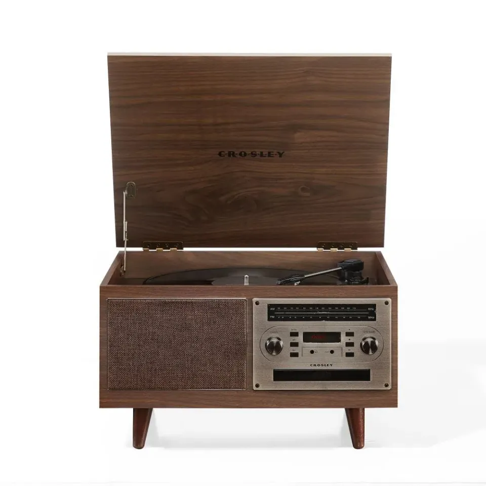 Crosley Serenade 8-i-1 skivspelare valnöt