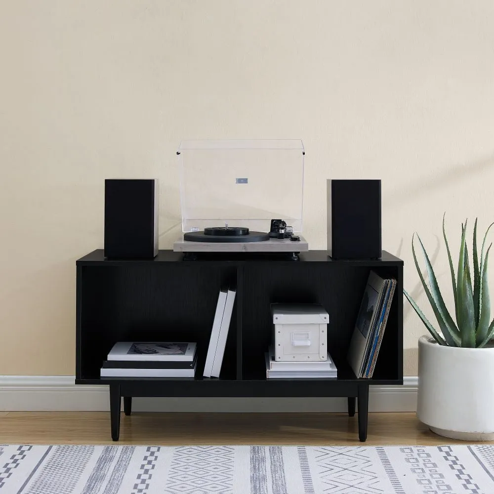 Crosley Liam Medium vinylskåp svart 2 fack
