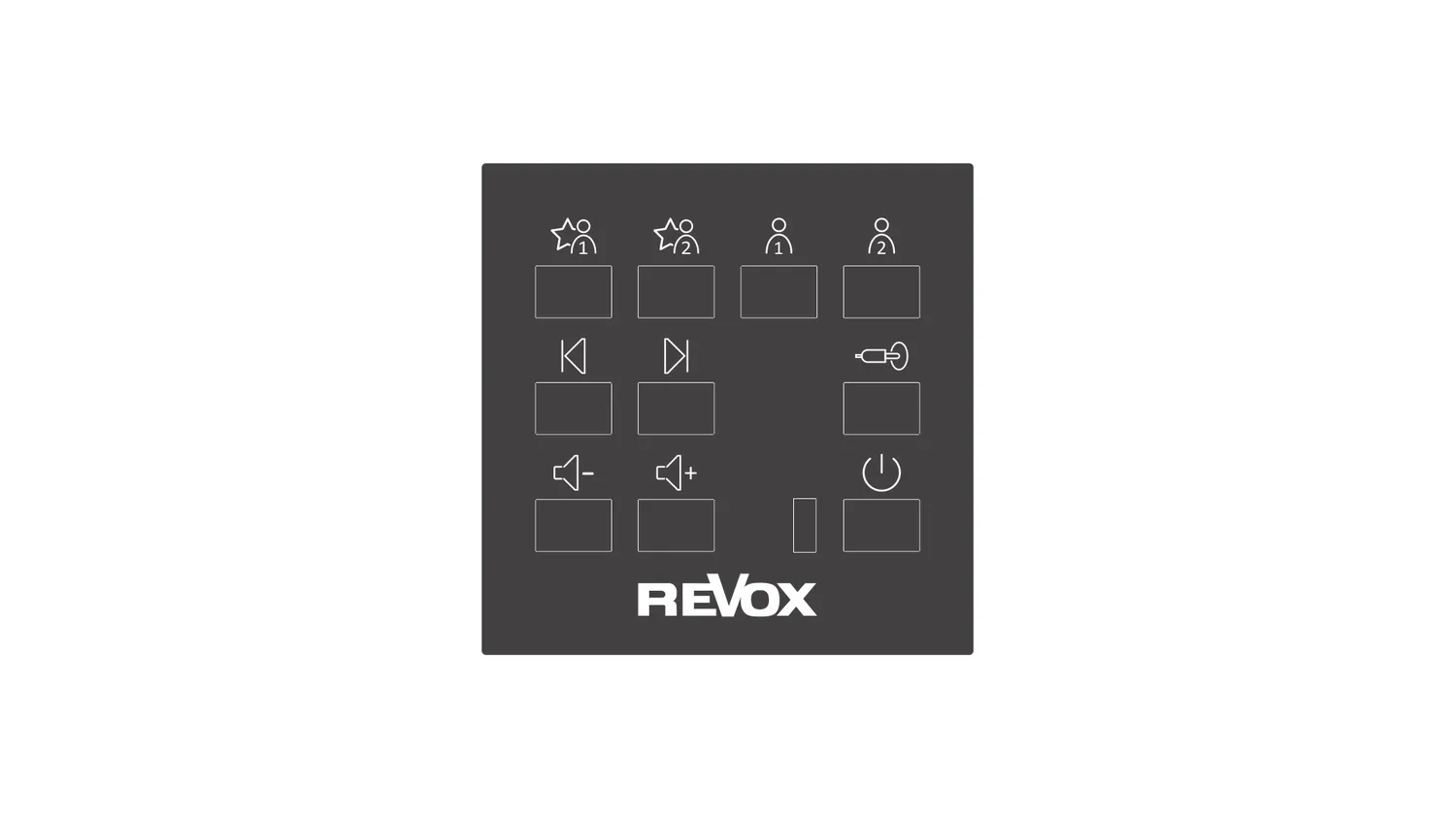 Revox C18 Multiuser väggkontroll frontplatta vit
