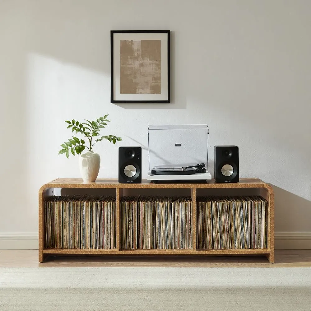 Crosley Ingrid skivspelarmöbel lönn stor