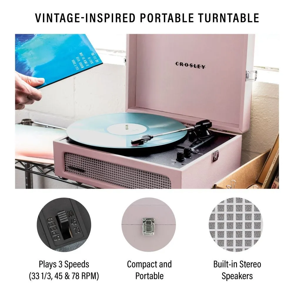 Crosley Voyager skivspelare svart bluetooth 3 varvtal