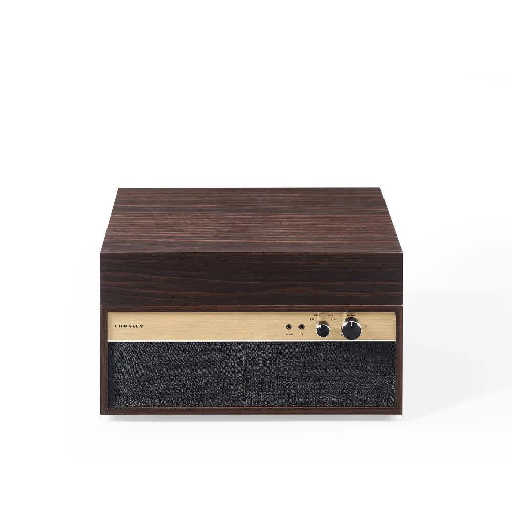 Crosley Jasper skivspelare med högtalare valnöt