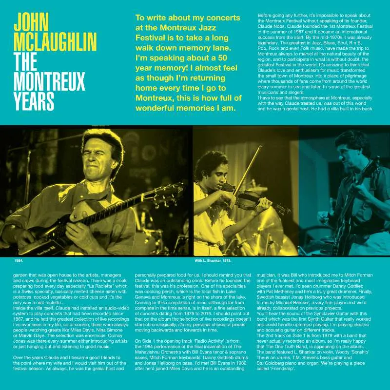 Revox John McLaughlin Montreux Years masterband Standard Master CCIR